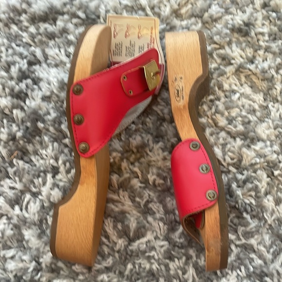 NWT 1970s Red Vintage Dr. Scholl’s Exercise Sandals Size 6 - Picture 4 of 9